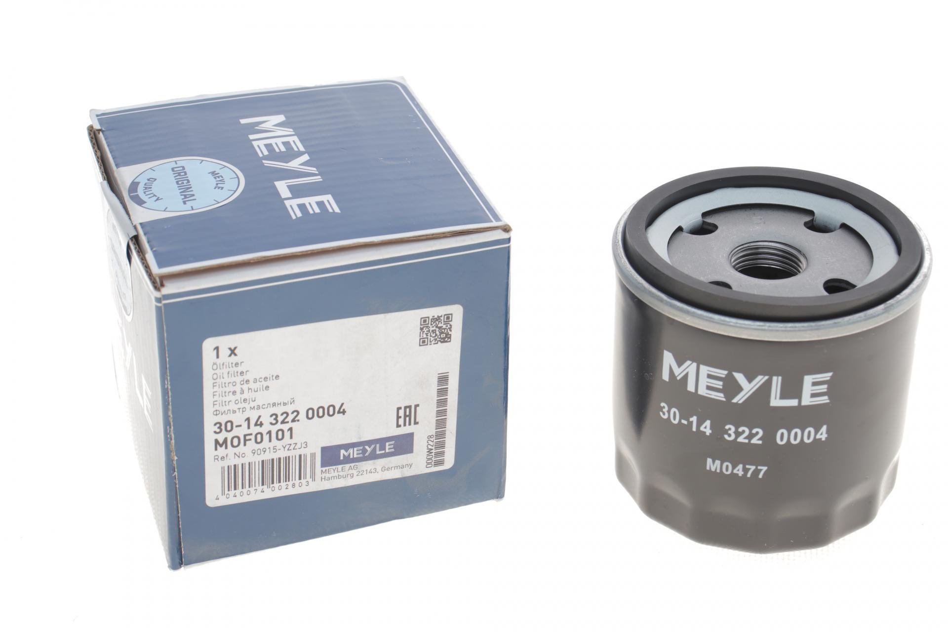 Фільтр масляний Meyle для Toyota Camry 2,5/3,0 86-06- (30-14 322 0004)