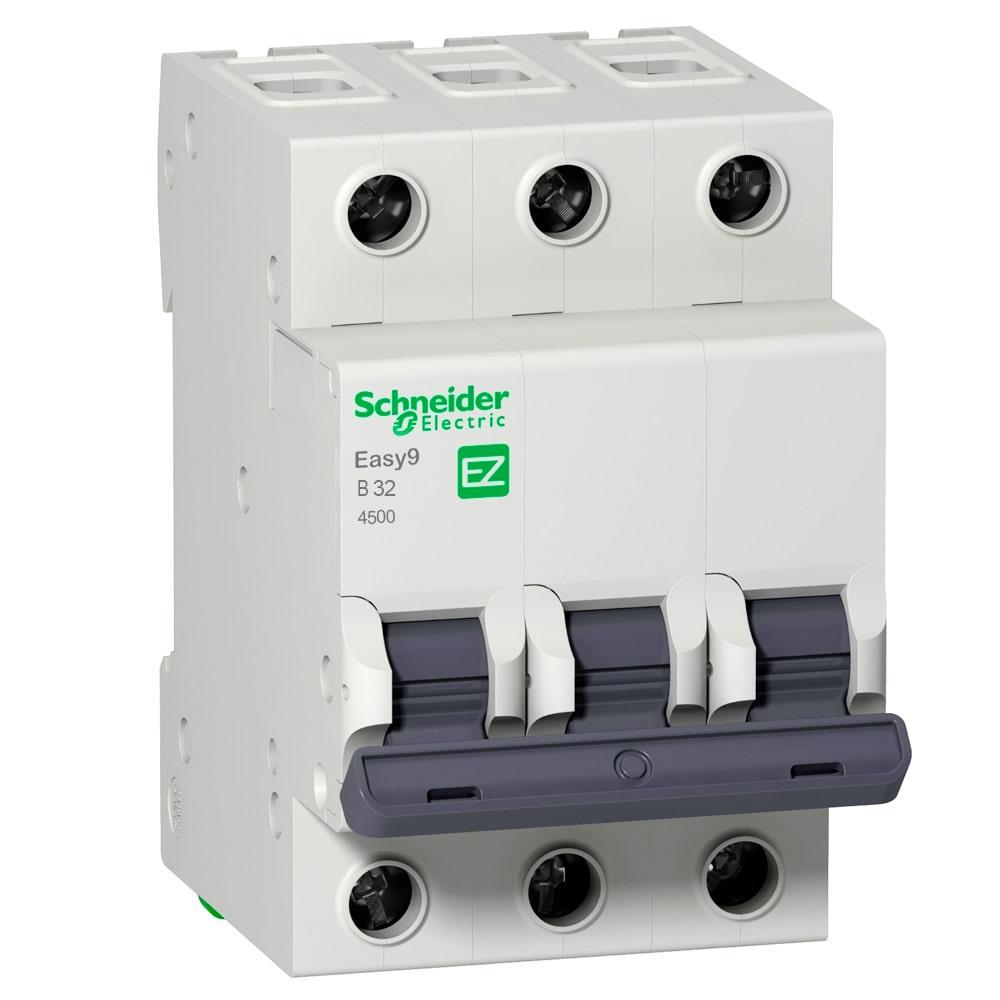 Автоматический выключатель Schneider electric EZ9 3p 32A Easy 9 (EZ9F14332)