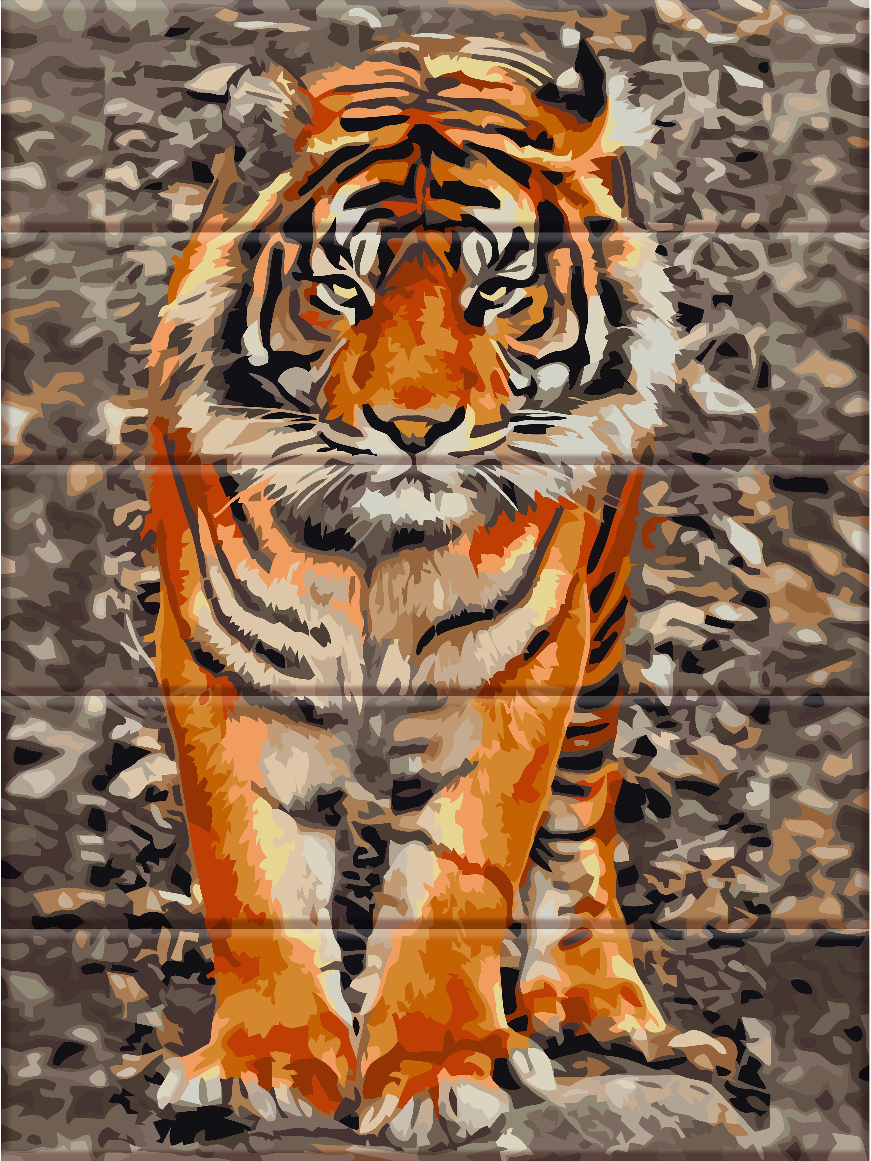 Картина по номерам ArtStory Уссурийский тигр 30x40 см (ASW059)