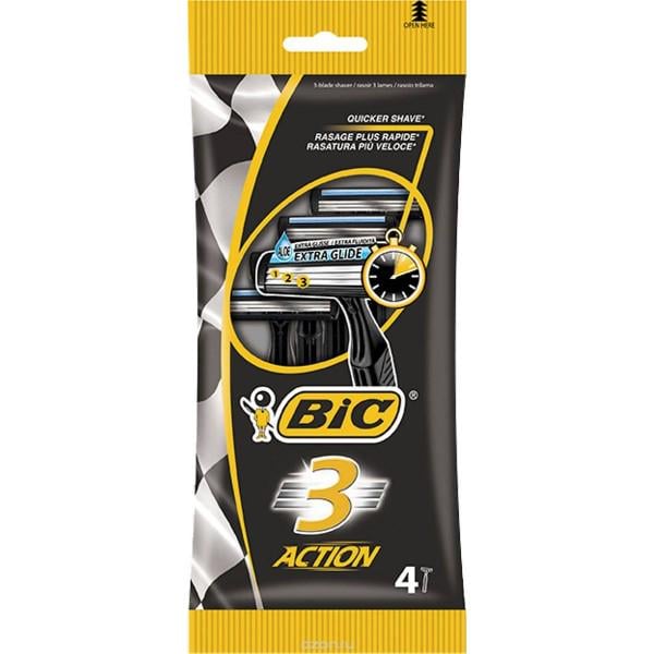 Станки бритвенные одноразовые BiC Action 3 4 шт. (356566)