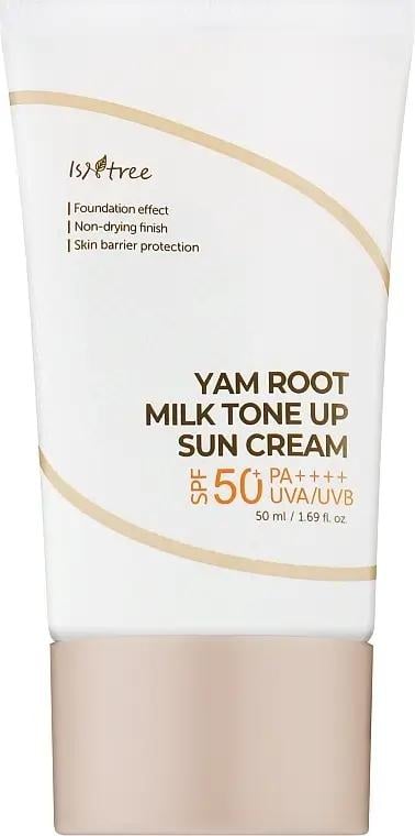 Крем сонцезахисний Isntree Yam Root Milk Tone Up Sun SPF 50+ PA++++ з тональною дією 50 мл (865_1796)