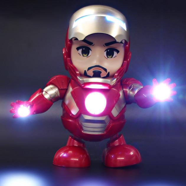 Интерактивная игрушка Sunroz Dance Super Hero Iron Man танцующий робот - фото 3