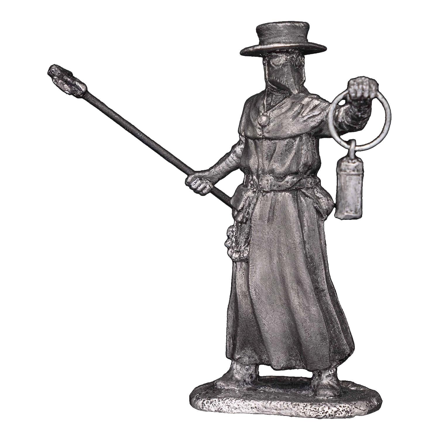 Статуэтка коллекционная Чумной доктор из металла и олова 6,5 см (42000133)