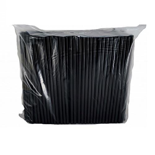 Соломка пряма Україна гофрована 210 мм 200 шт. Чорний (03-0008)
