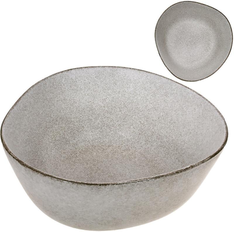 Набір керамічних салатників Edelstein Gray 4 шт. 20 см 1100 мл Сірий - фото 1 Набір керамічних салатників Edelstein Gray 4 шт. 20 см 1100 мл Сірий - фото 1