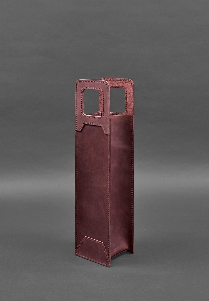 Чехол кожаный для вина 2.0 Crazy Horse Бордовый (A-027942) - фото 5 Чехол кожаный для вина 2.0 Crazy Horse Бордовый (A-027942) - фото 5