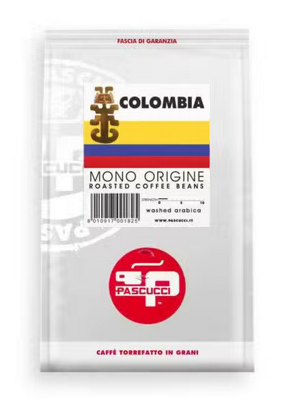 Кава моно Pascucci Colombia coffee італійська в зернах 250 г (31252)