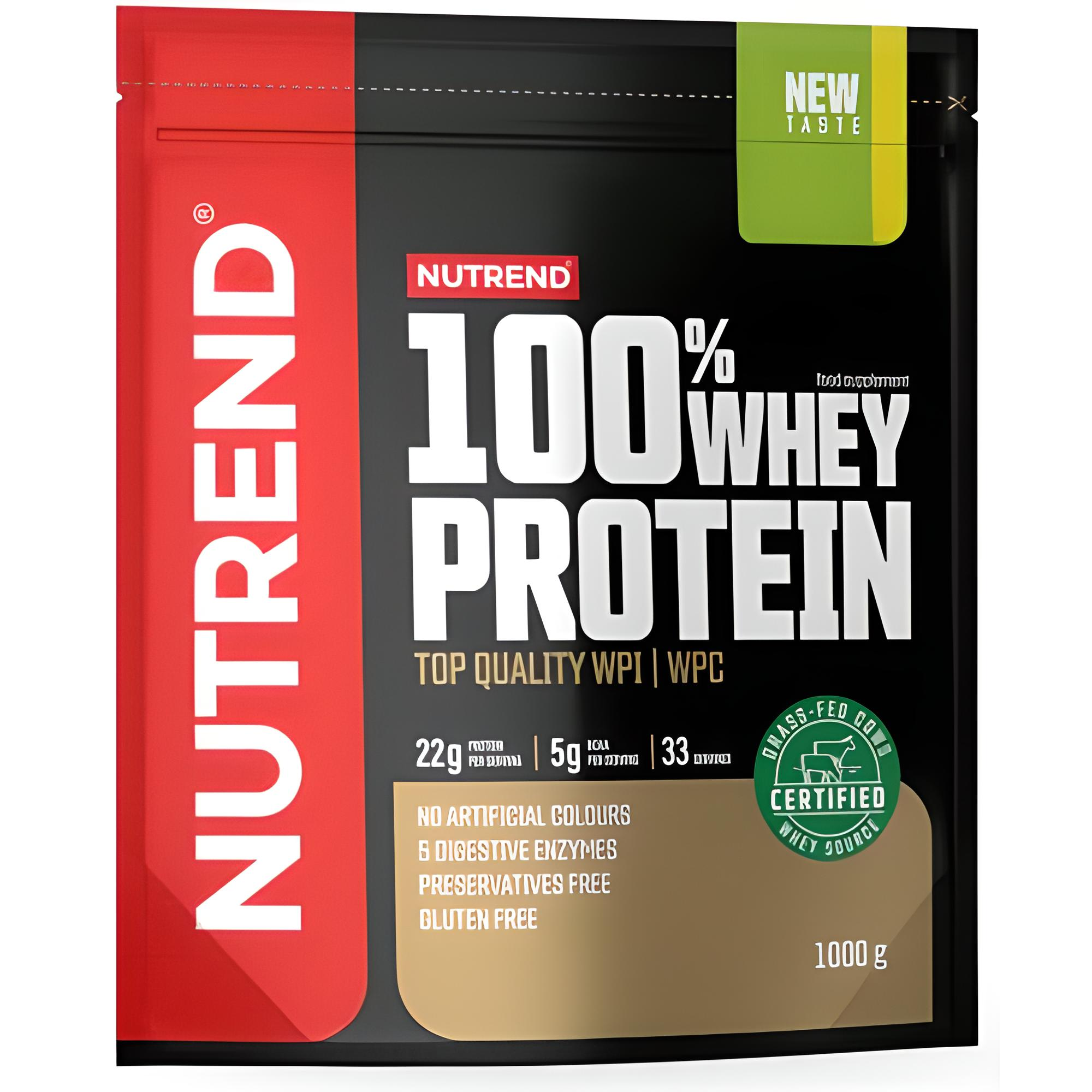 Протеин Nutrend 100% Whey Protein 1000 г 33 порции Kiwi/Banana