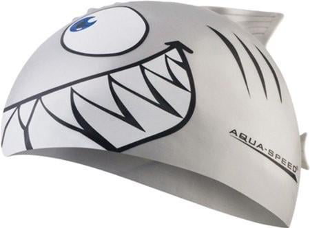 Шапка для плавання Aquaspeed SHARK 110-26 Срібний (5908217633798)