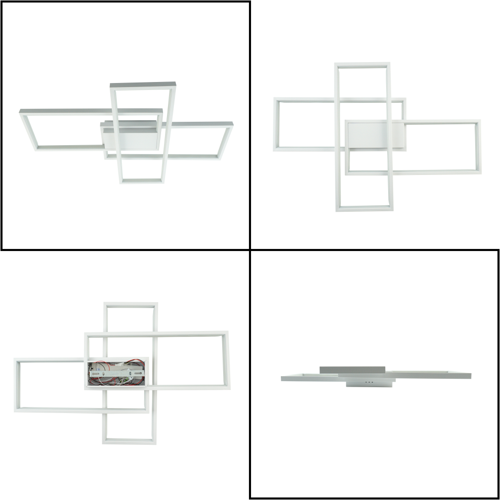 Люстра ESLLSE SVEN 3S 85 Вт LED з пультом 690x470x80 мм Білий (10488) - фото 7