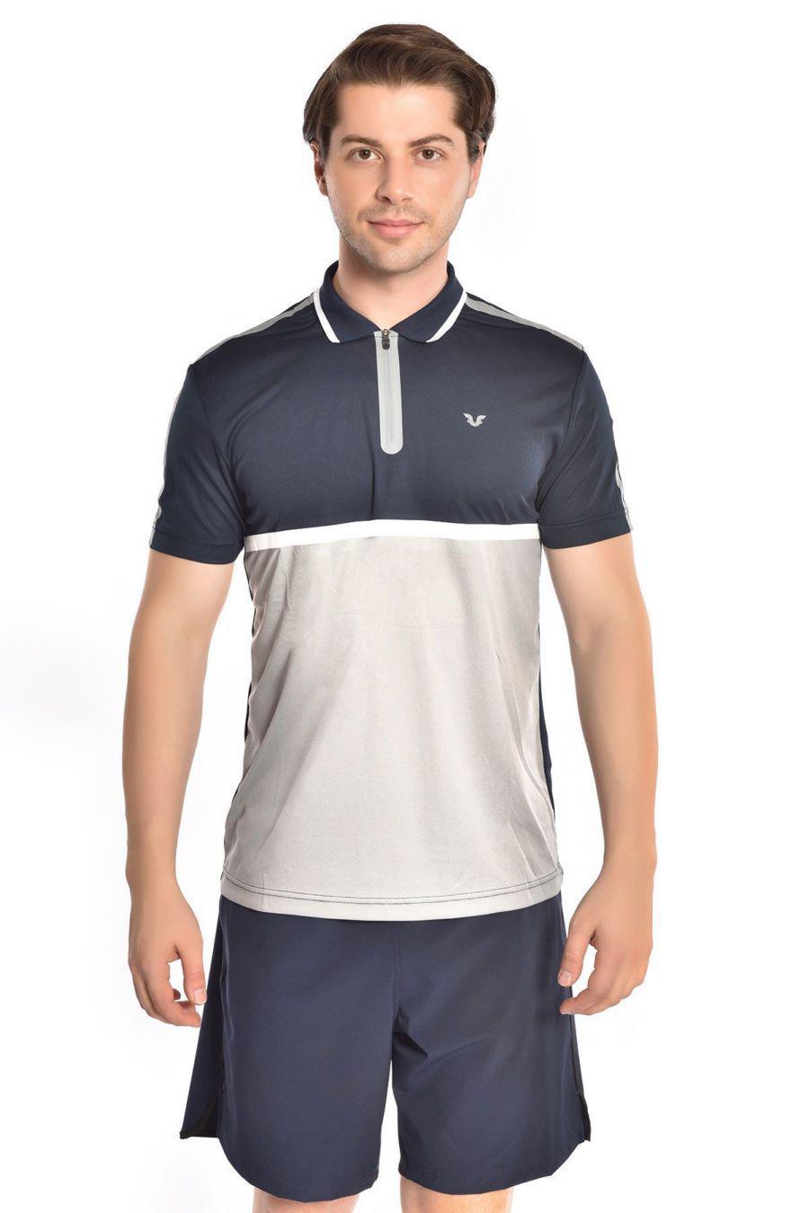 Поло Bilcee TB19ML07S1760_2067 L Бежево-синий