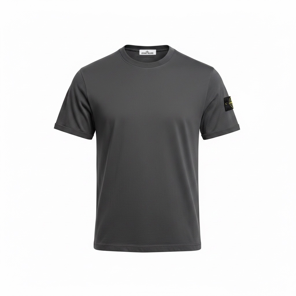 Футболка мужская в стиле Stone Island Regular-Fit Patch Logo T-Shirt L Темно-серый (SI12002.2L)