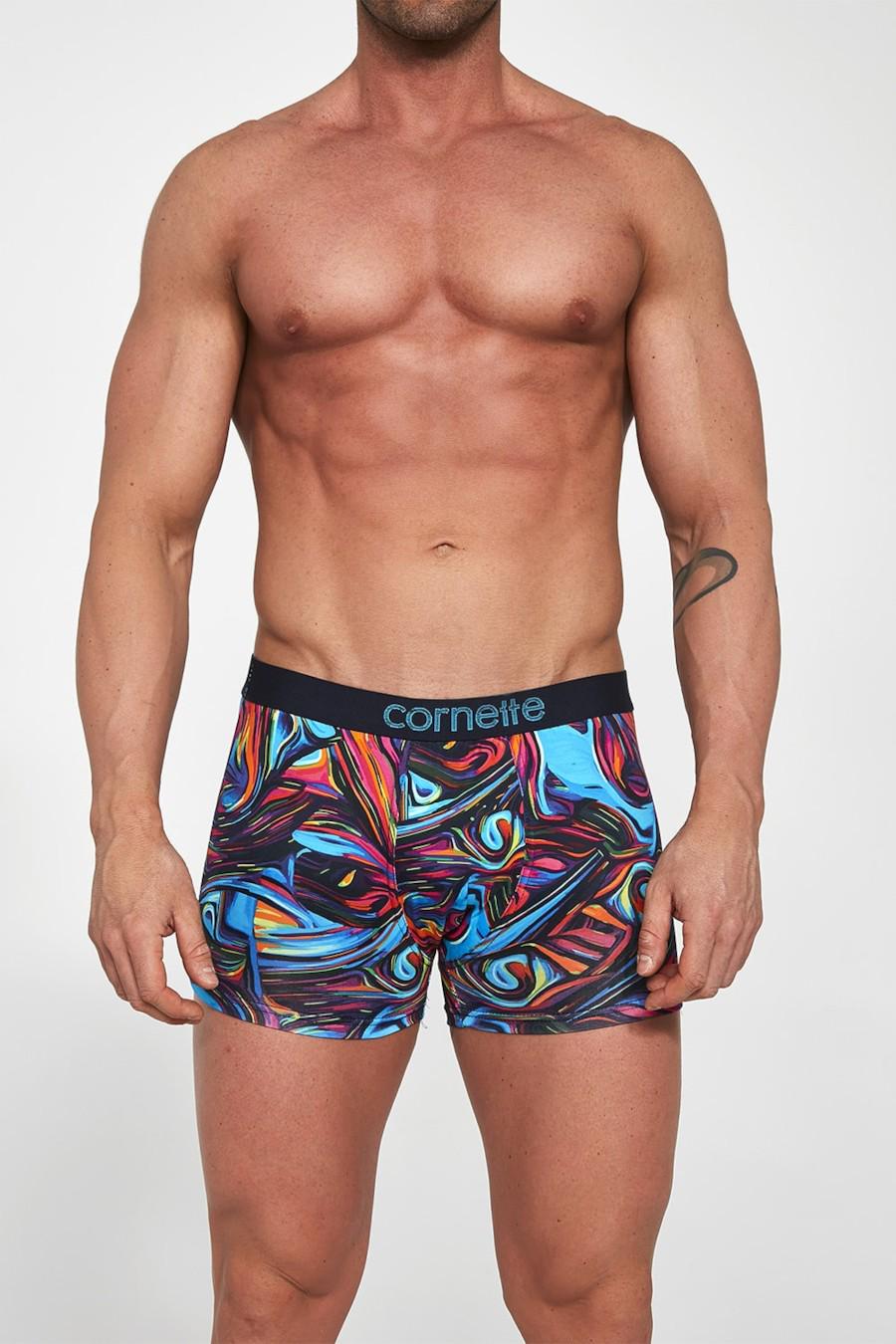 Трусы боксеры Cornette р. 52/XL Черно-розово-бирюзовый (71811) Трусы боксеры Cornette р. 52/XL Черно-розово-бирюзовый (71811)