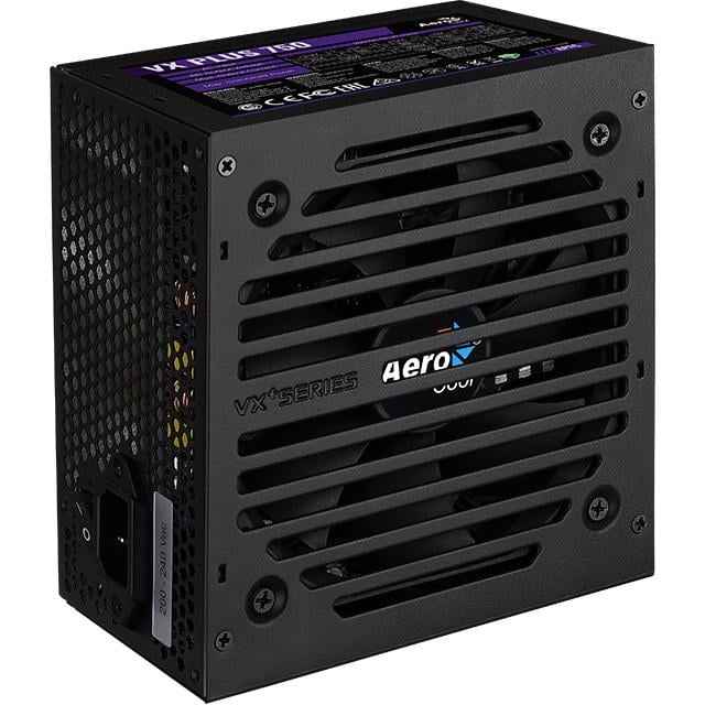 Блок питания AeroCool VX Plus Stealth 750W ATX с вентилятором 120 мм Black (ACPN-VS75AEY.12)