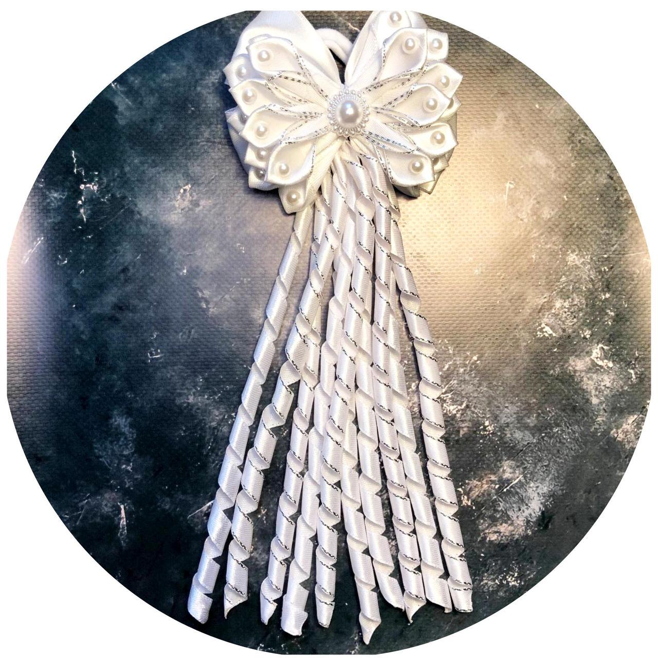 Бантик детский на резинке Белый (10065) Бантик детский на резинке Белый (10065)