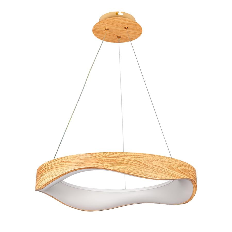 Люстра подвесная светодиодное кольцо Levistella 781P2298 520 LWD Светлое дерево