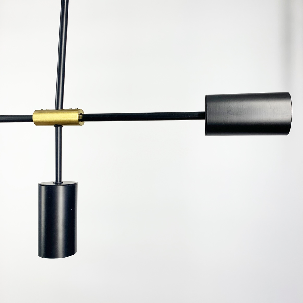 Люстра видовжена Attic із 5 чорними спотами Чорний (MBJ 3-1200 BK) - фото 3 Люстра видовжена Attic із 5 чорними спотами Чорний (MBJ 3-1200 BK) - фото 3