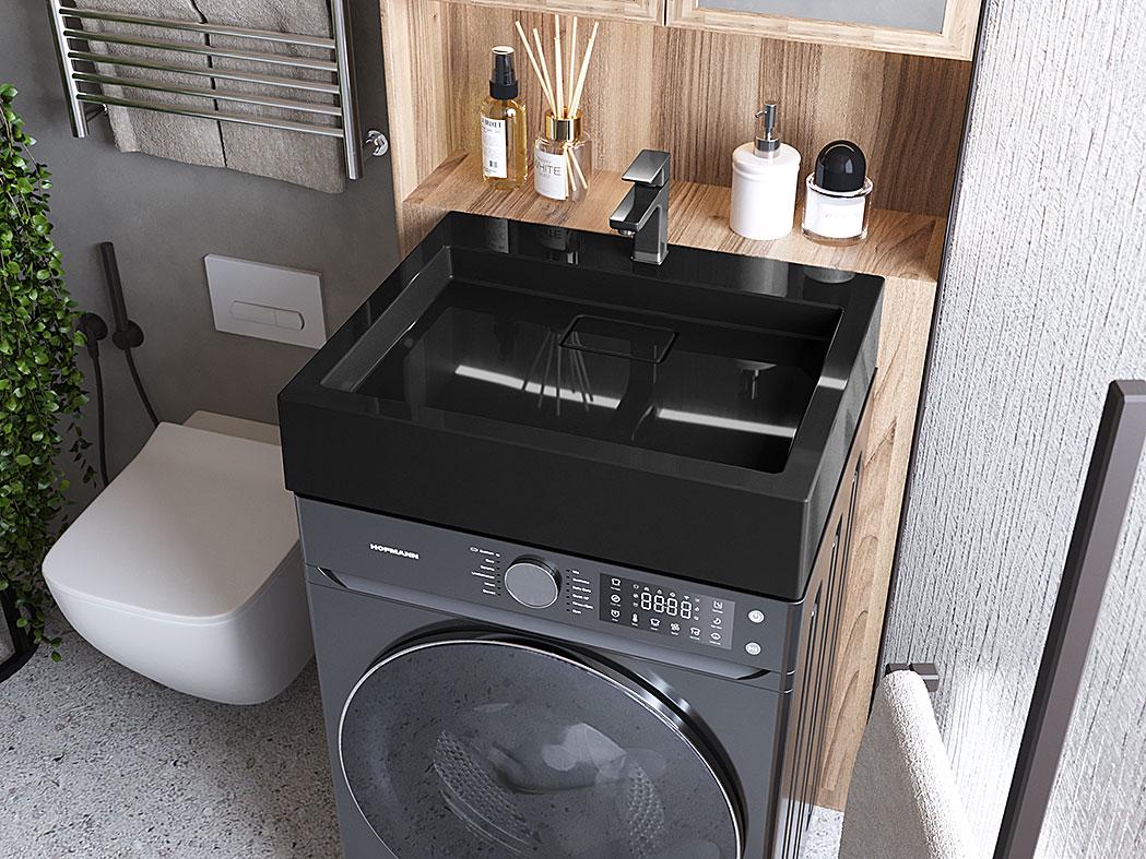 Умивальник на пральну машину Luxor Line Black (744)