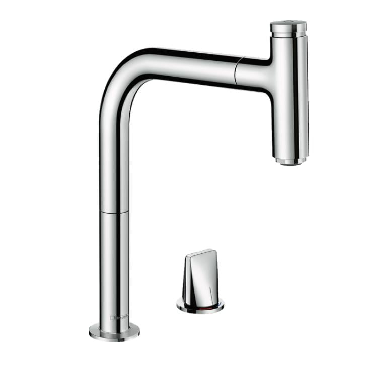 Смеситель для кухни Hansgrohe Metris Select 200 1jet sBox с вытяжным изливом Хром (73804000)