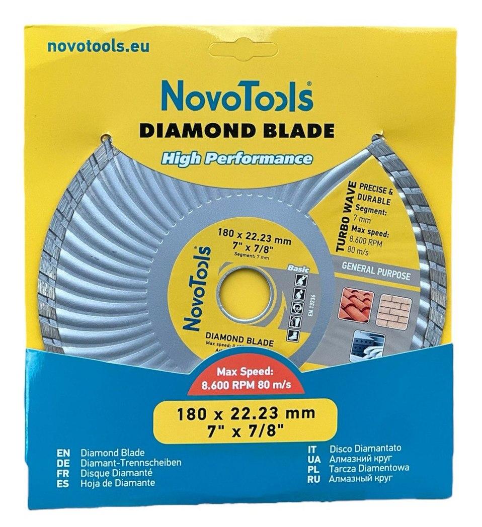 Диск алмазний NovoTools Basic 180 ммх7ммх22,23 мм (31642051)