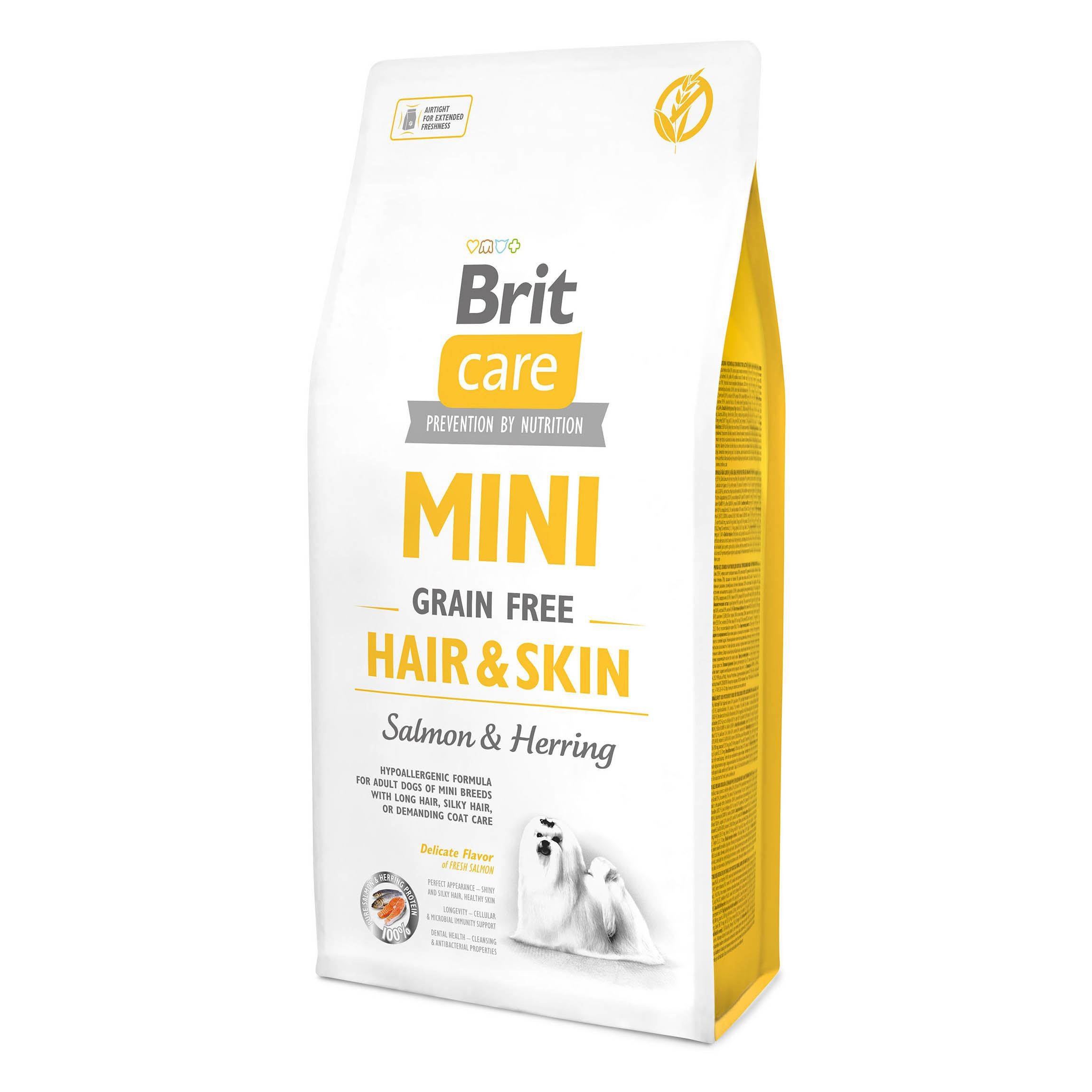 Корм для собак Brit Care GF Mini Hair & Skin 7 кг
