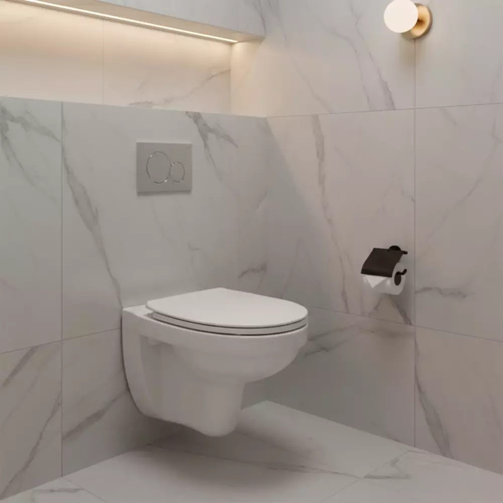 Унитаз подвесной Cersanit Cersania СЭТ 469 с сиденьем Soft Close (35041590)