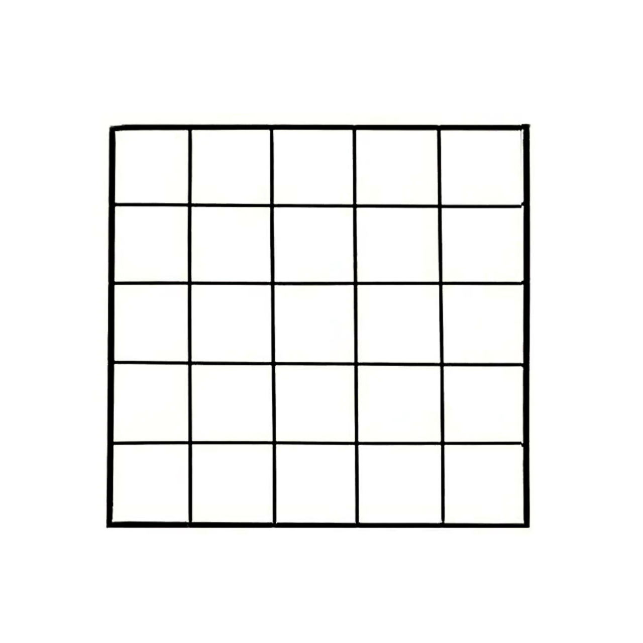 Мудборд настінний металевий з прищіпками 30х30 см Чорний (75648unk)