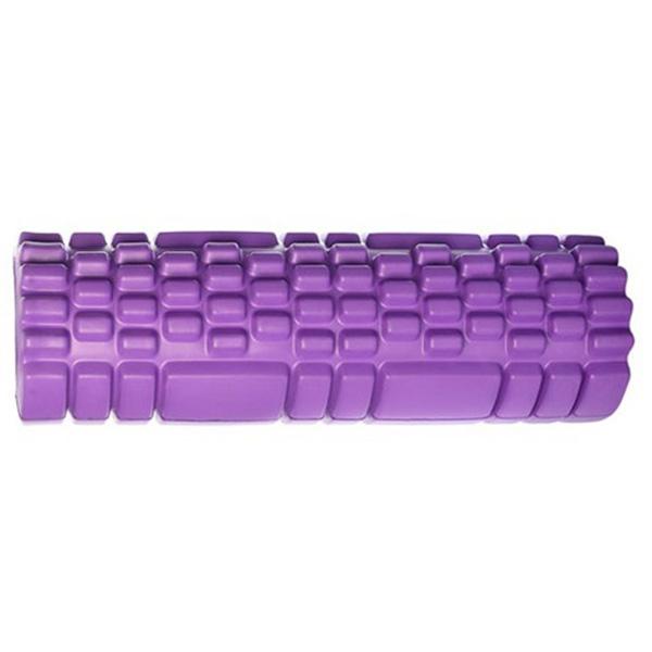 Масажний ролик EasyFit Grid Roller 33 см Фіолетовий (10368) - фото 3