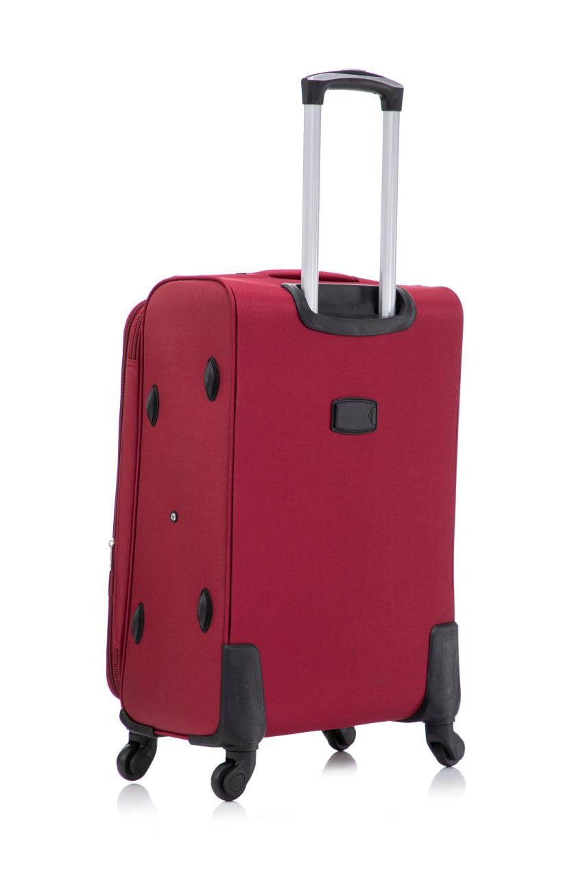 Валізи тканинні Bonro Tourist велика/середня 2 шт. Вишневий (5654) - фото 15 Валізи тканинні Bonro Tourist велика/середня 2 шт. Вишневий (5654) - фото 15