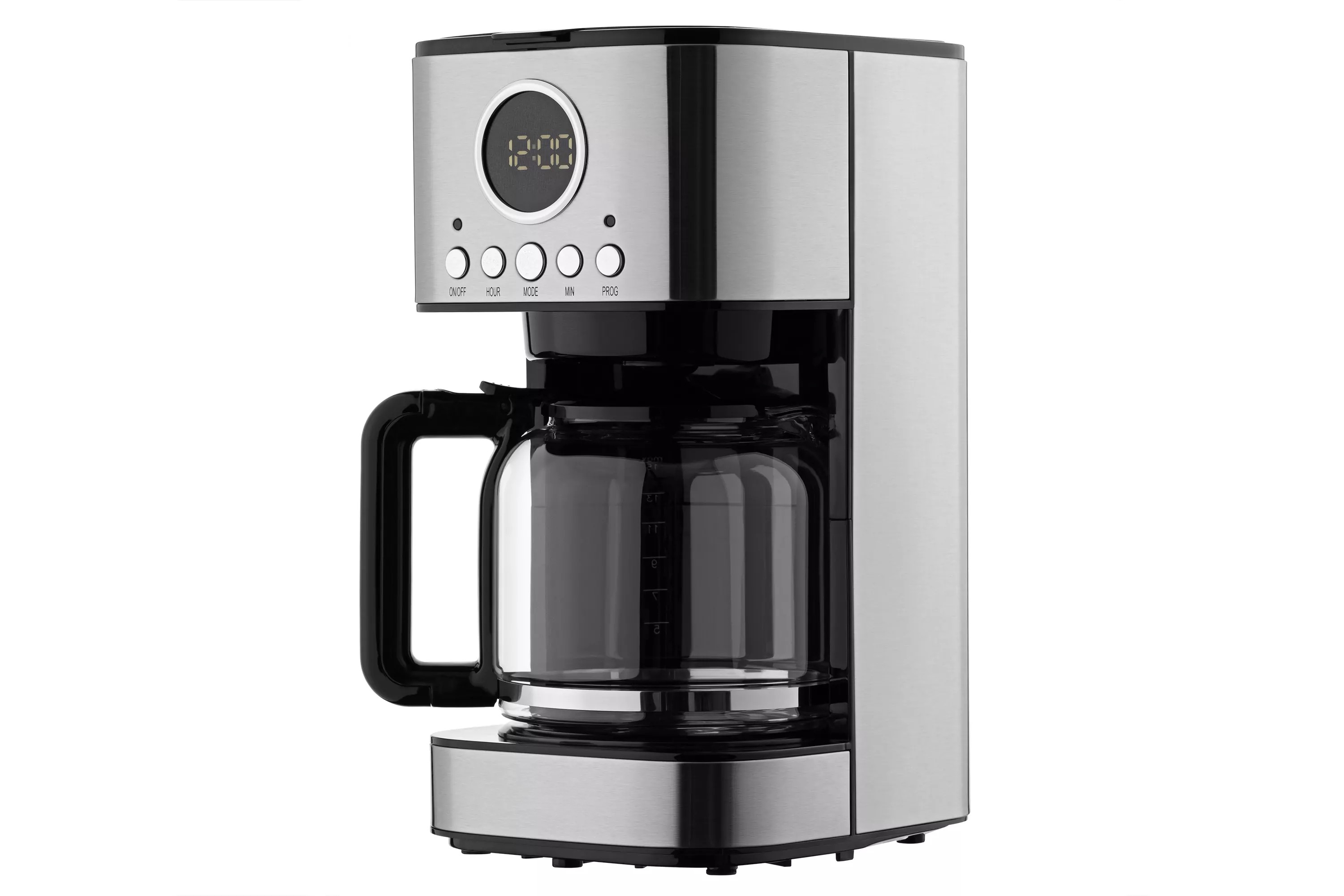Кавоварка крапельна електрична настільна для меленої кави 1,5 л Сріблястий/Чорний (FCM-D32001)