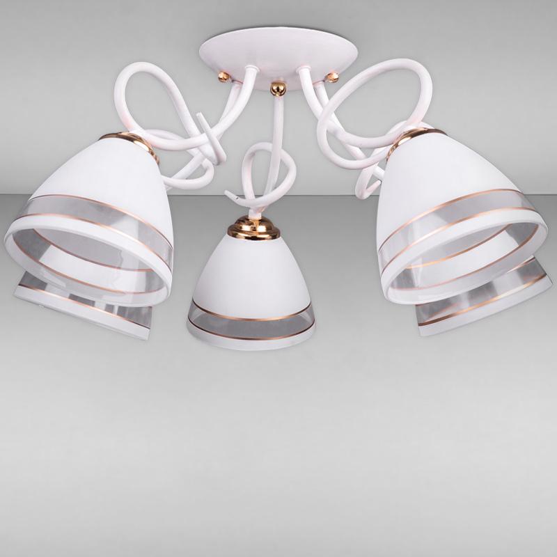 Люстра потолочная Light House DL-17221/5 Белый/Золото