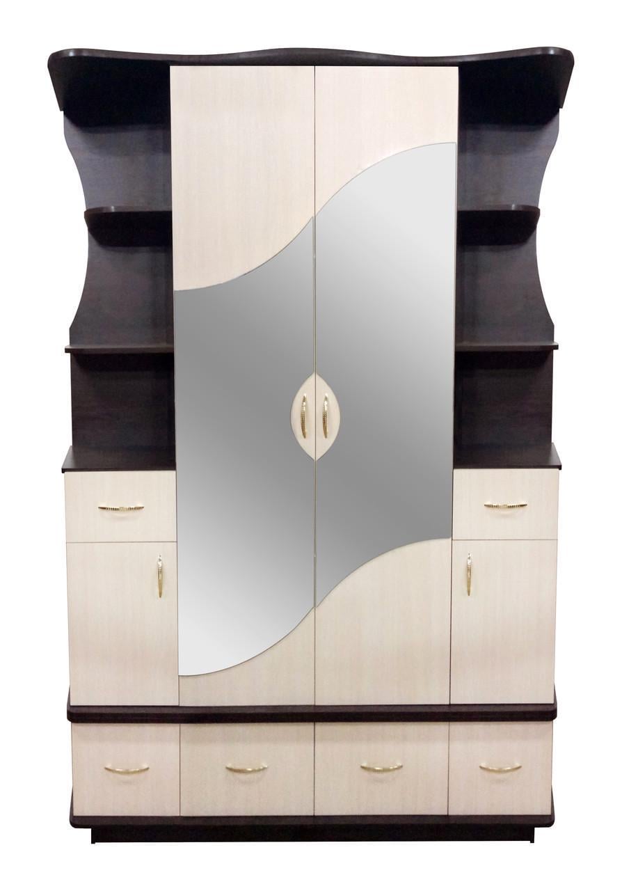 Прихожая МАКСИ-МЕбель Титаник плюс Зеркала Волна Венге магия/Дуб молочный (9574)