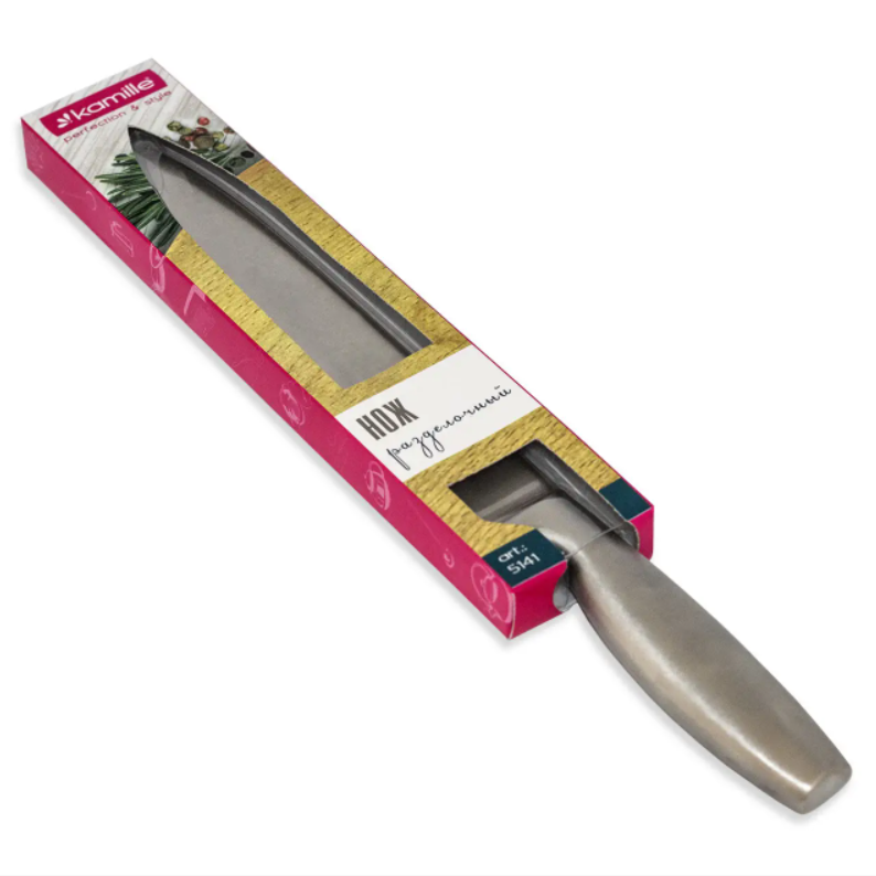 Нож кухонный для мяса Kamille KM-5141 из нержавеющей стали (NA002060)