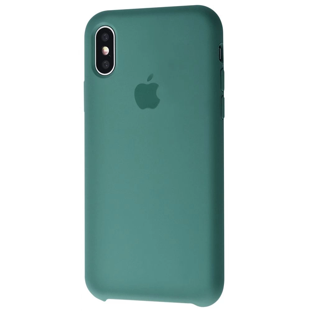 Силиконовый Чехол Накладка Silicone Case для iPhone Xs Max Pine Green