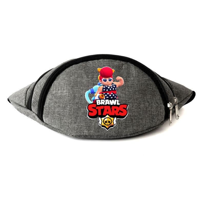 Поясная сумка-бананка Cappuchino toys Бравл Старс Пэм Пляжная BS-PB Серый (1454091365)