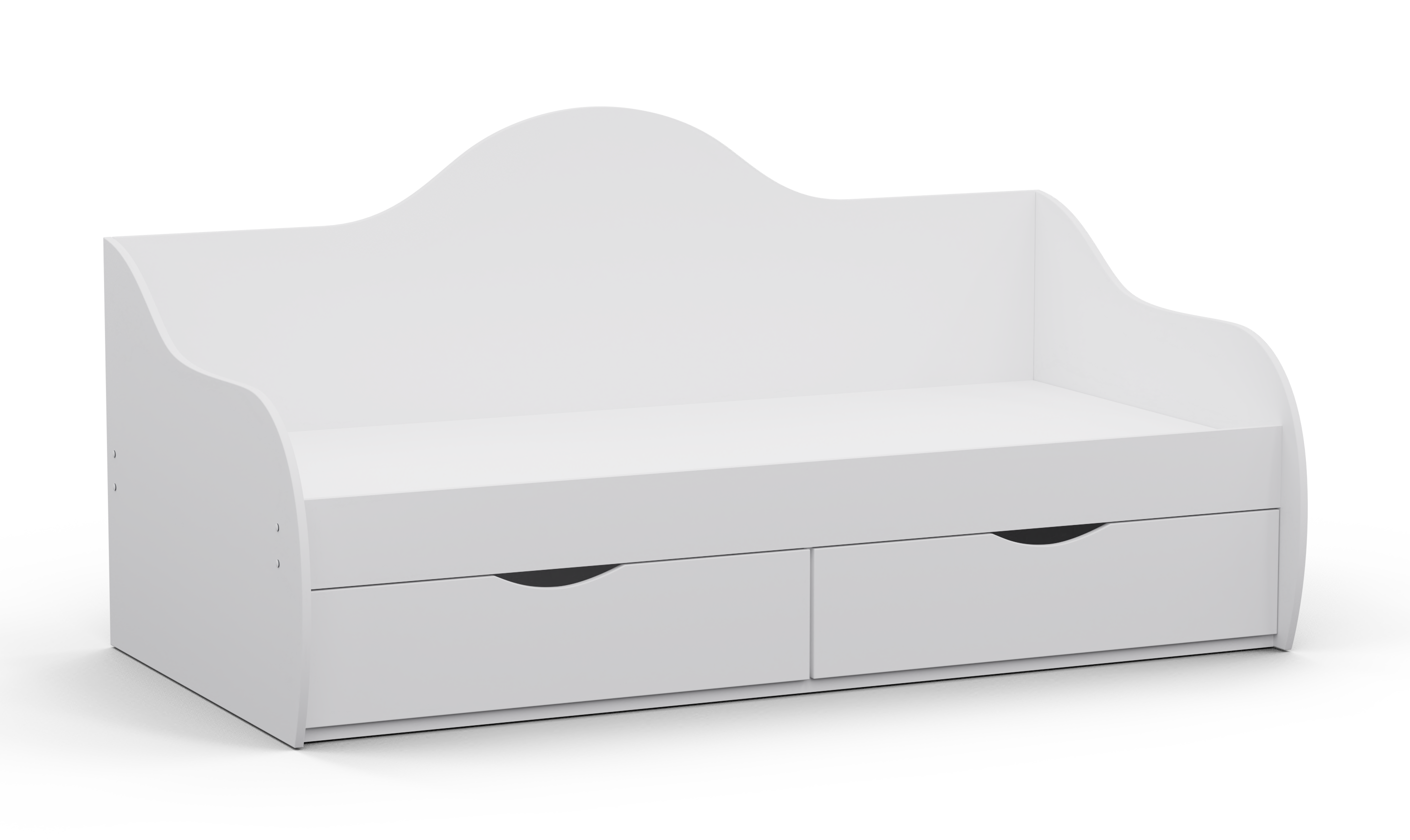 Кровать односпальная L-4 1932х1000х954 мм Белый (18349862)