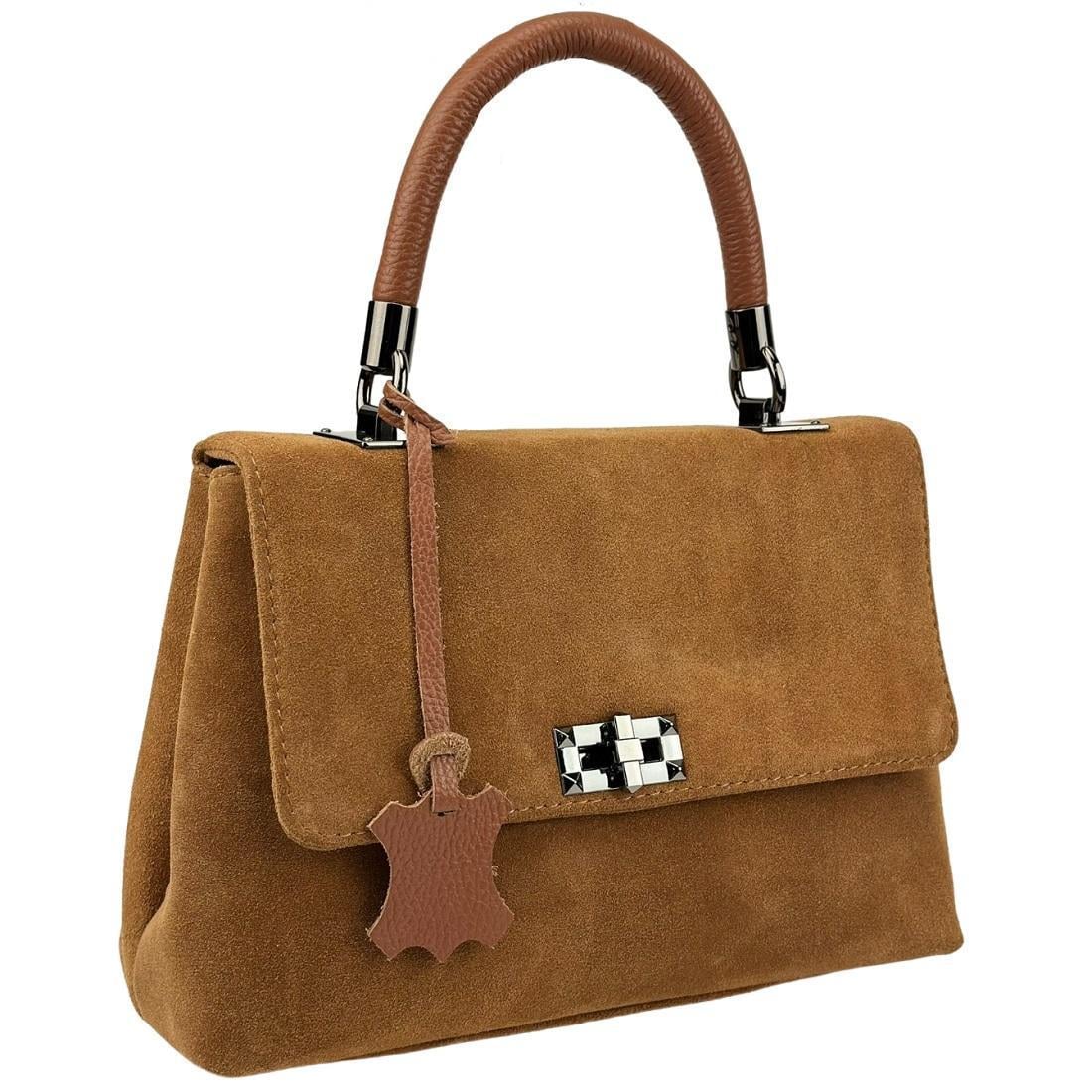 Женская сумка замшевая Firenze Italy F-IT-7856C с замком Рыжий (2656558958)