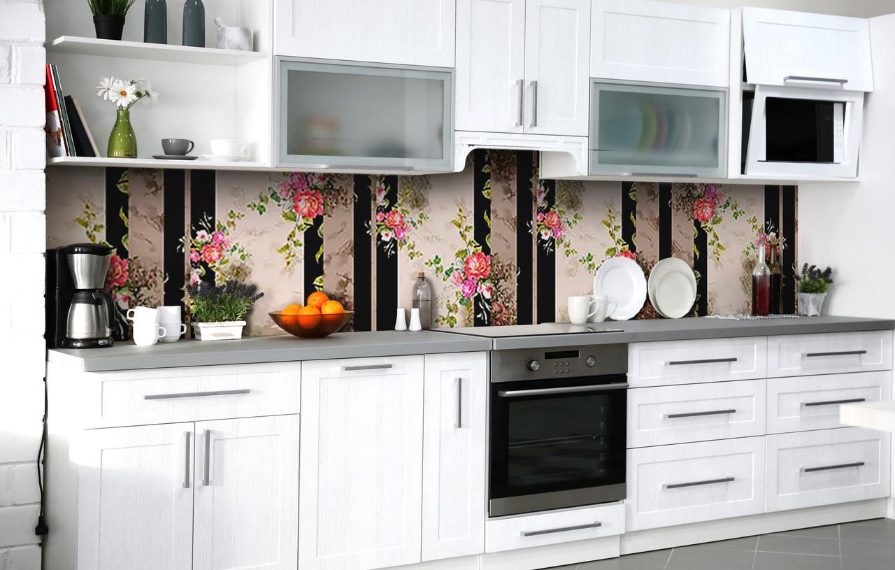 Кухонний фартух Темна витонченість вініловий самоклеючий 60х250 см Абстракція Кухонний фартух Темна витонченість вініловий самоклеючий 60х250 см Абстракція