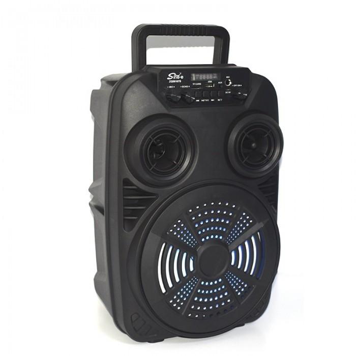 Акустическая система автономная XPRO ZQS-8107S 10 Вт USB/SD/FM радио/Bluetooth/1 микрофон/ДУ Черный (AM-3239)