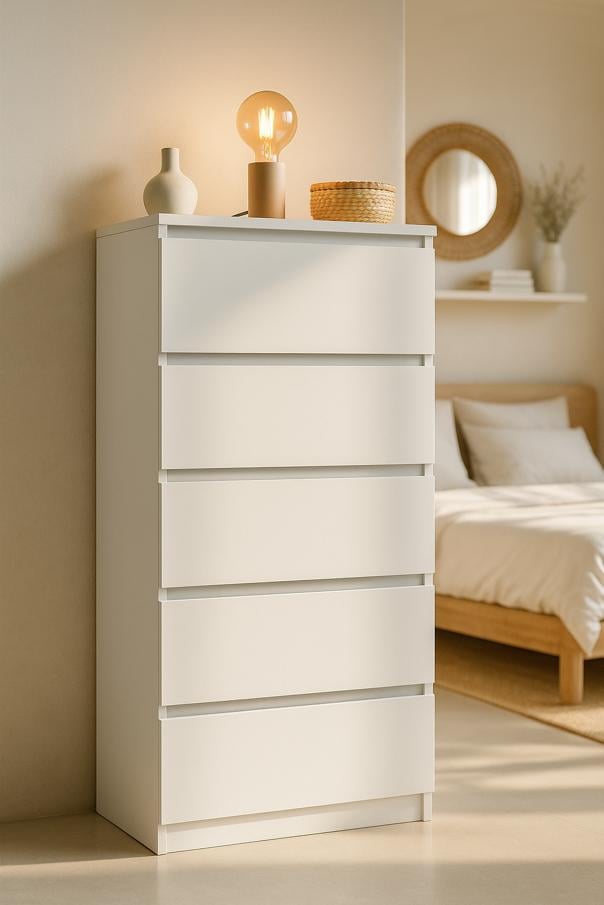 Комод для одежды Брайт Мастер Форм 500х376х1170 мм Белый (20163)