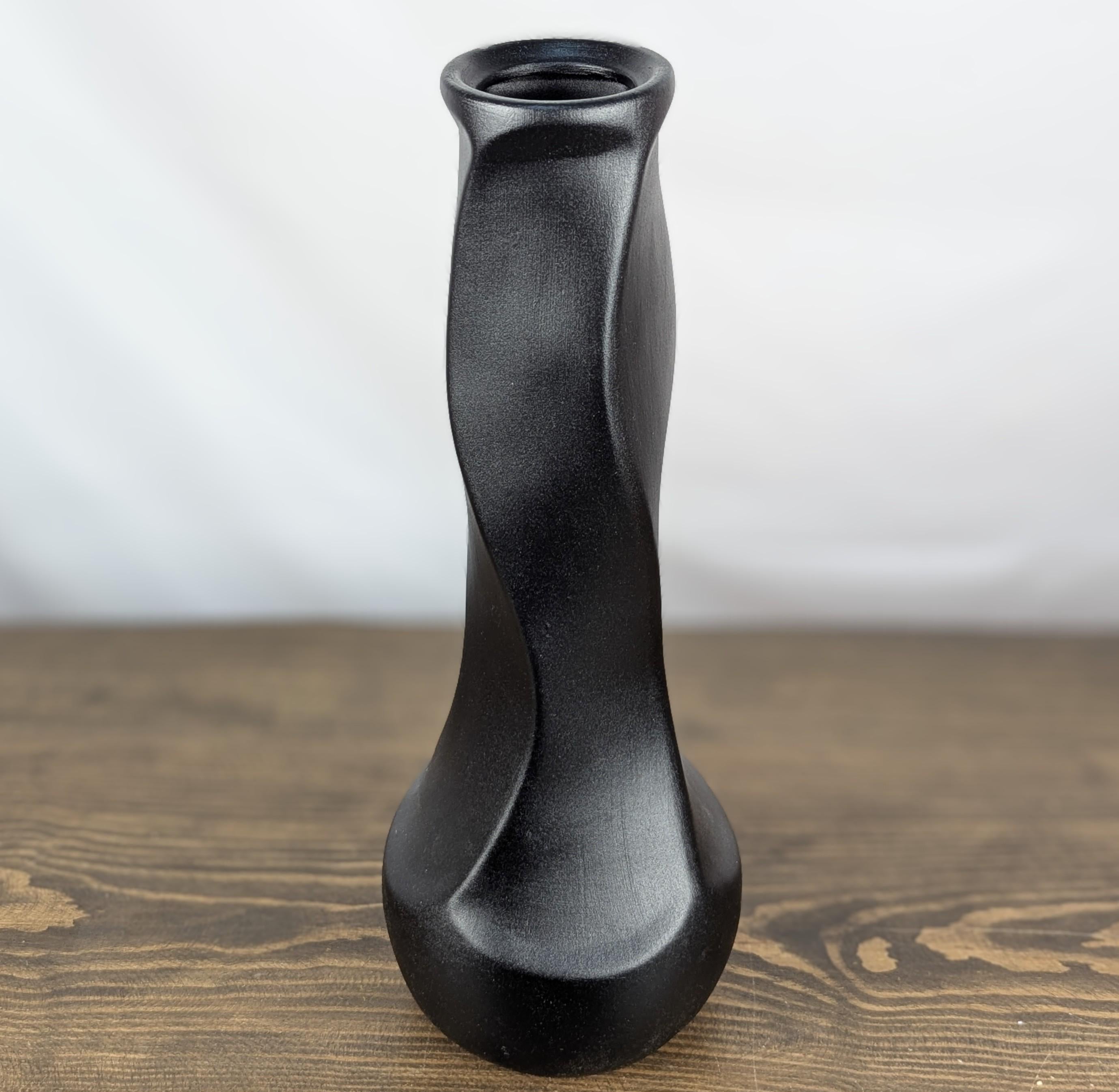 Ваза Nana ceramics Самбука муар 42 см Черный