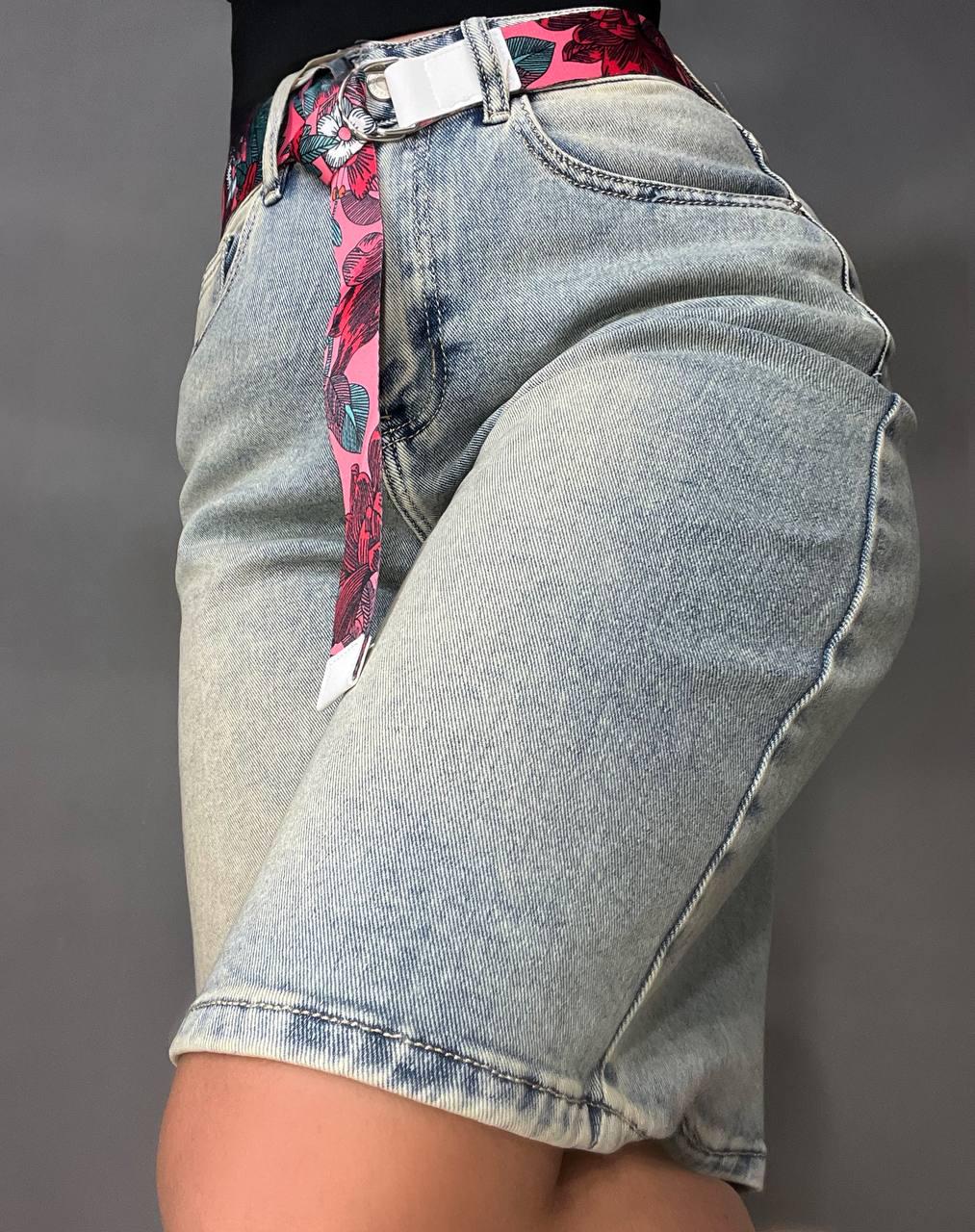 Шорты женские джинсовые Liana 4-012 бермуды средняя длина с ремнем р. 29 Голубой (4026) - фото 10 Шорты женские джинсовые Liana 4-012 бермуды средняя длина с ремнем р. 29 Голубой (4026) - фото 10