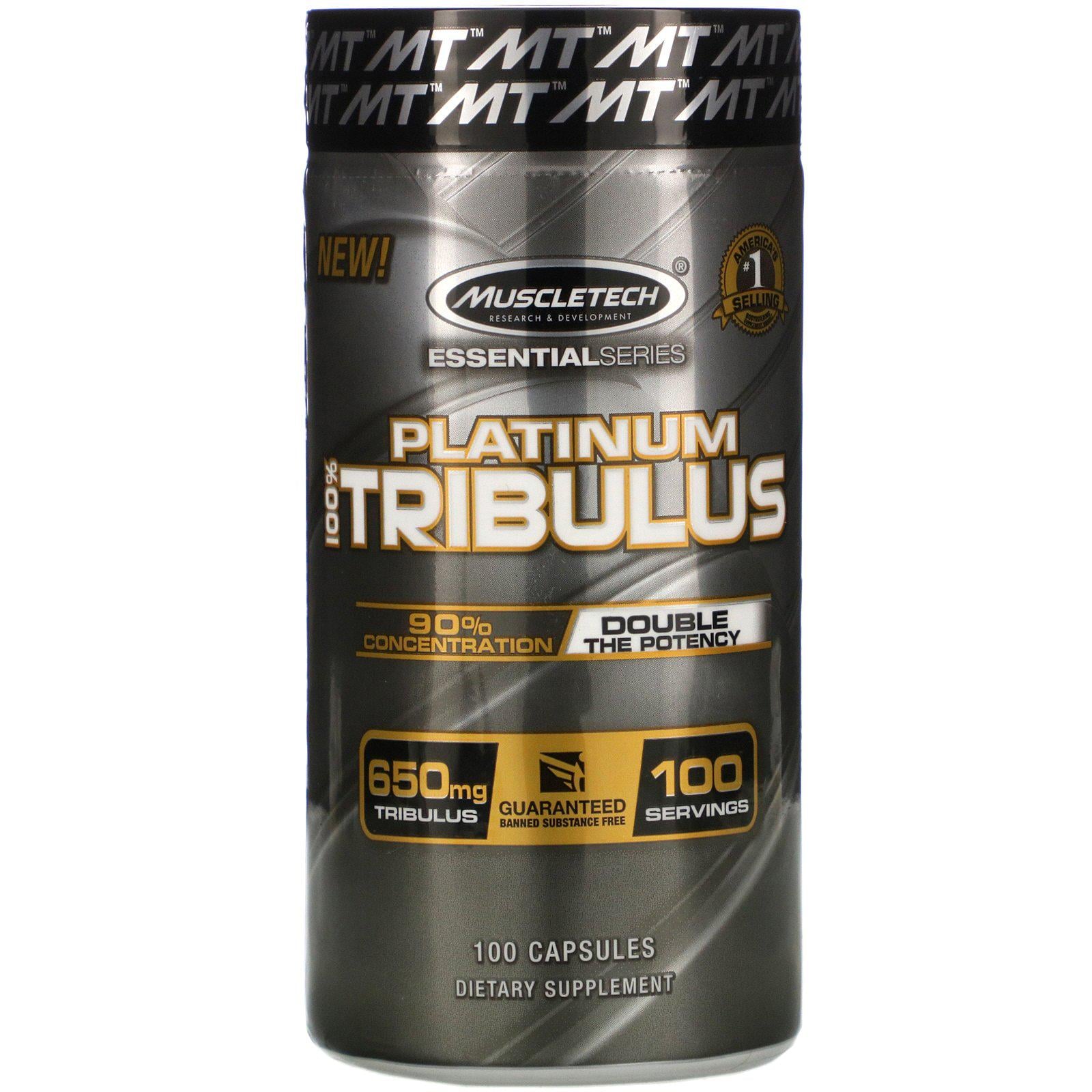 Трибулус MuscleTech Platinum 100% Tribulus 650 mg 100 Capsules