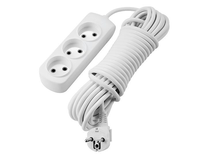 Удлинитель Lezard Letitia 3 входа без заземления 5 м (27849442)