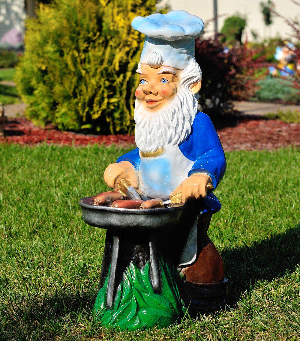 Садова фігура Гном у барбекю 80 см (265)