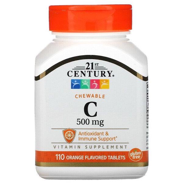 Вітамін C 21st Century Vitamin C 500 мг 110 Chewable таб. Orange (000024447)