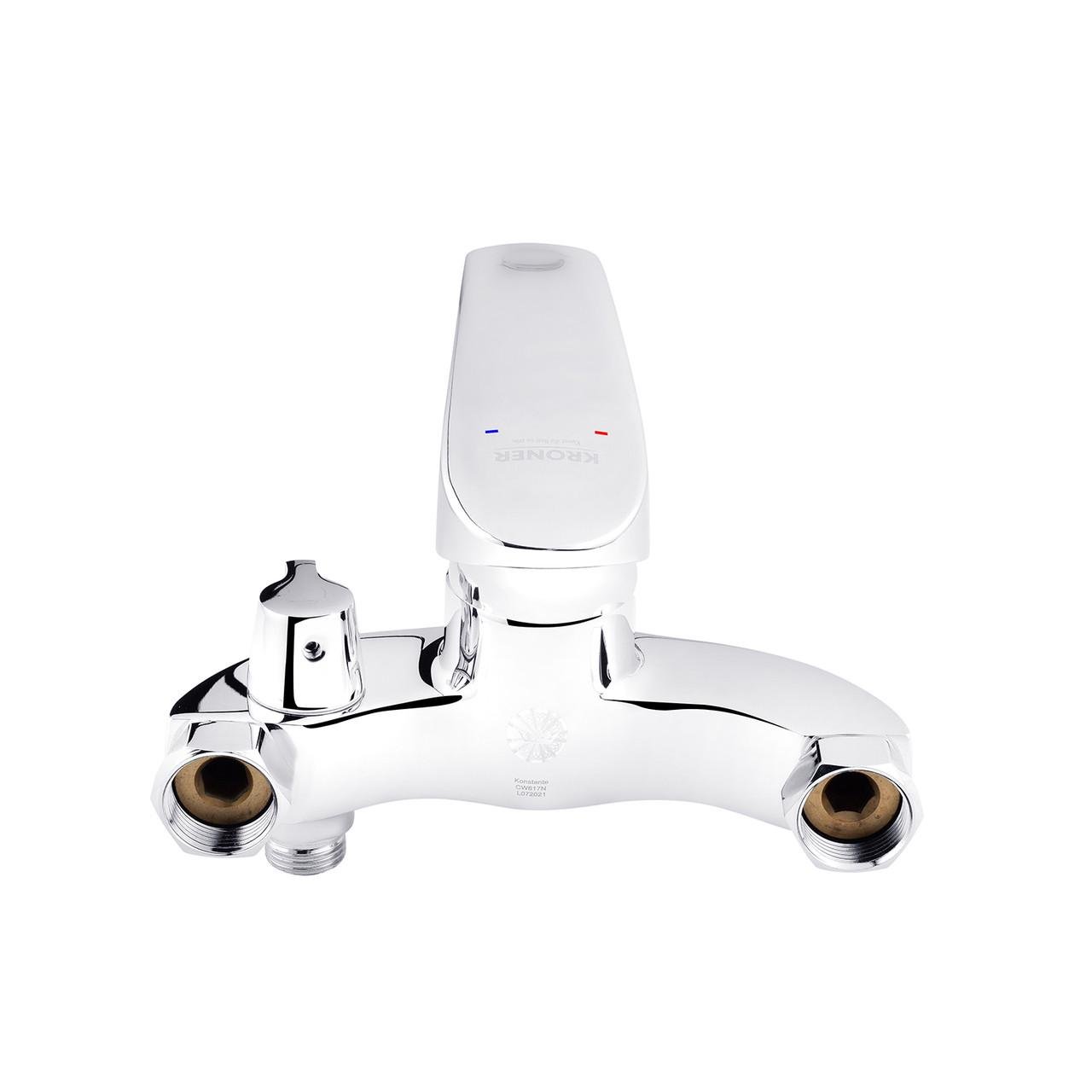 Змішувач для ванни Kroner KRP Konstante C060 з душовим гарнітуром Хром (CV023589) - фото 4 Змішувач для ванни Kroner KRP Konstante C060 з душовим гарнітуром Хром (CV023589) - фото 4