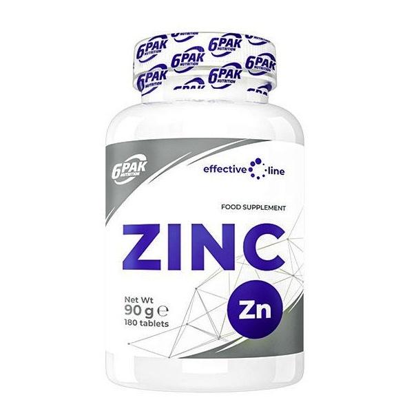Микроэлемент Цинк для спорта 6PAK Nutrition Zinc 180 Tabs