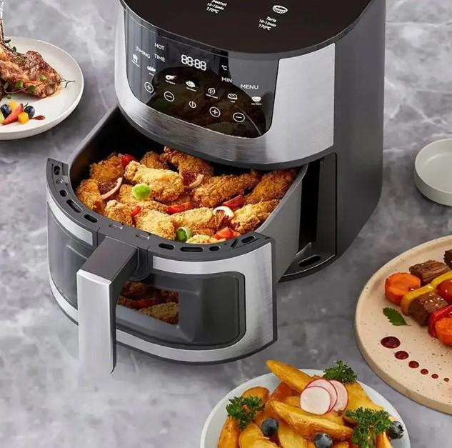 Аерофритниця Rainberg RB-2268 4200 Вт сенсорна з регулюванням температури 8 л Чорний (2104618535) - фото 10 Аерофритниця Rainberg RB-2268 4200 Вт сенсорна з регулюванням температури 8 л Чорний (2104618535) - фото 10