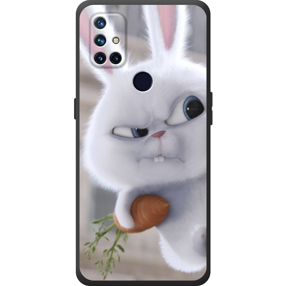 Чохол BoxFace OnePlus Nord N10 Rabbit Snowball Чорний силікон (43633-up1116-44515)
